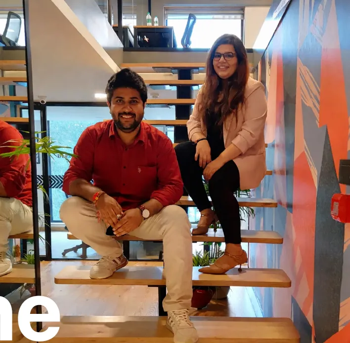 Parul Jain and Vishesh Kalkhandey, founders of The Berry Coworks