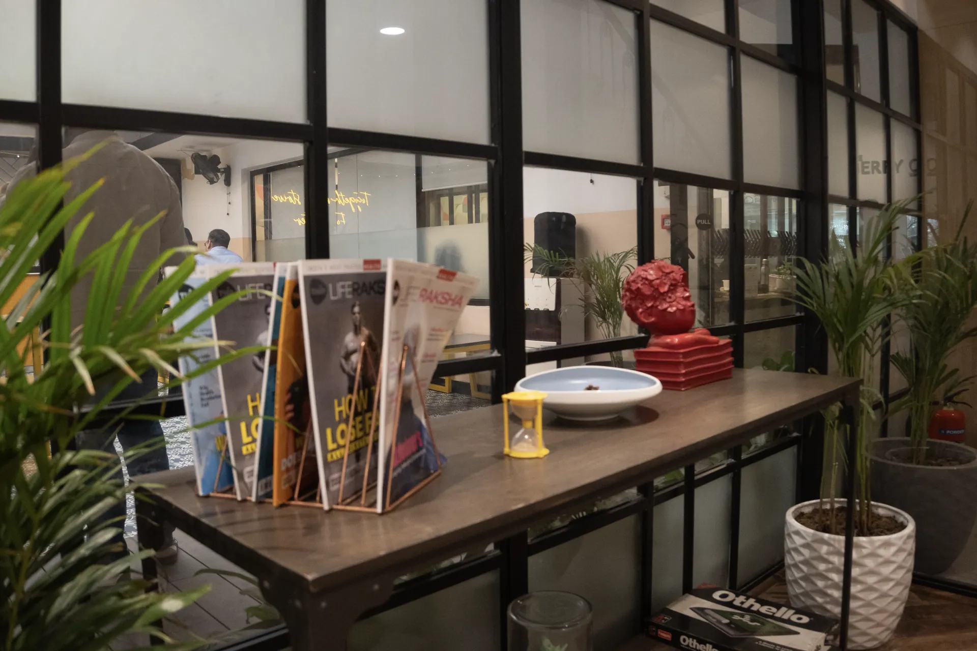 Members at their desks
